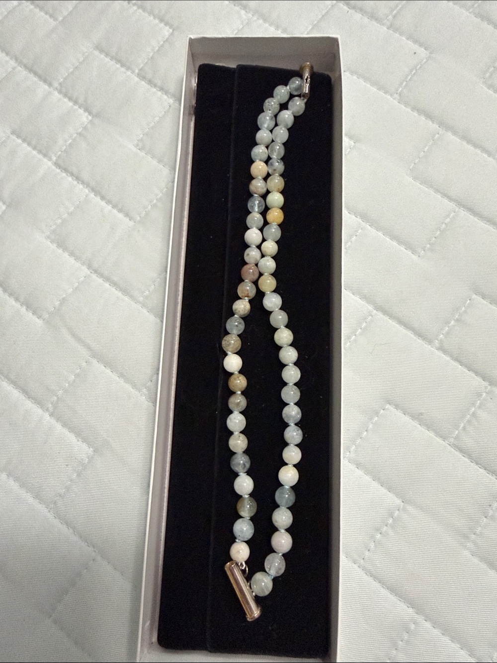 Beaded Multicolor Stone Necklace - Elegant Women’s Jewelry